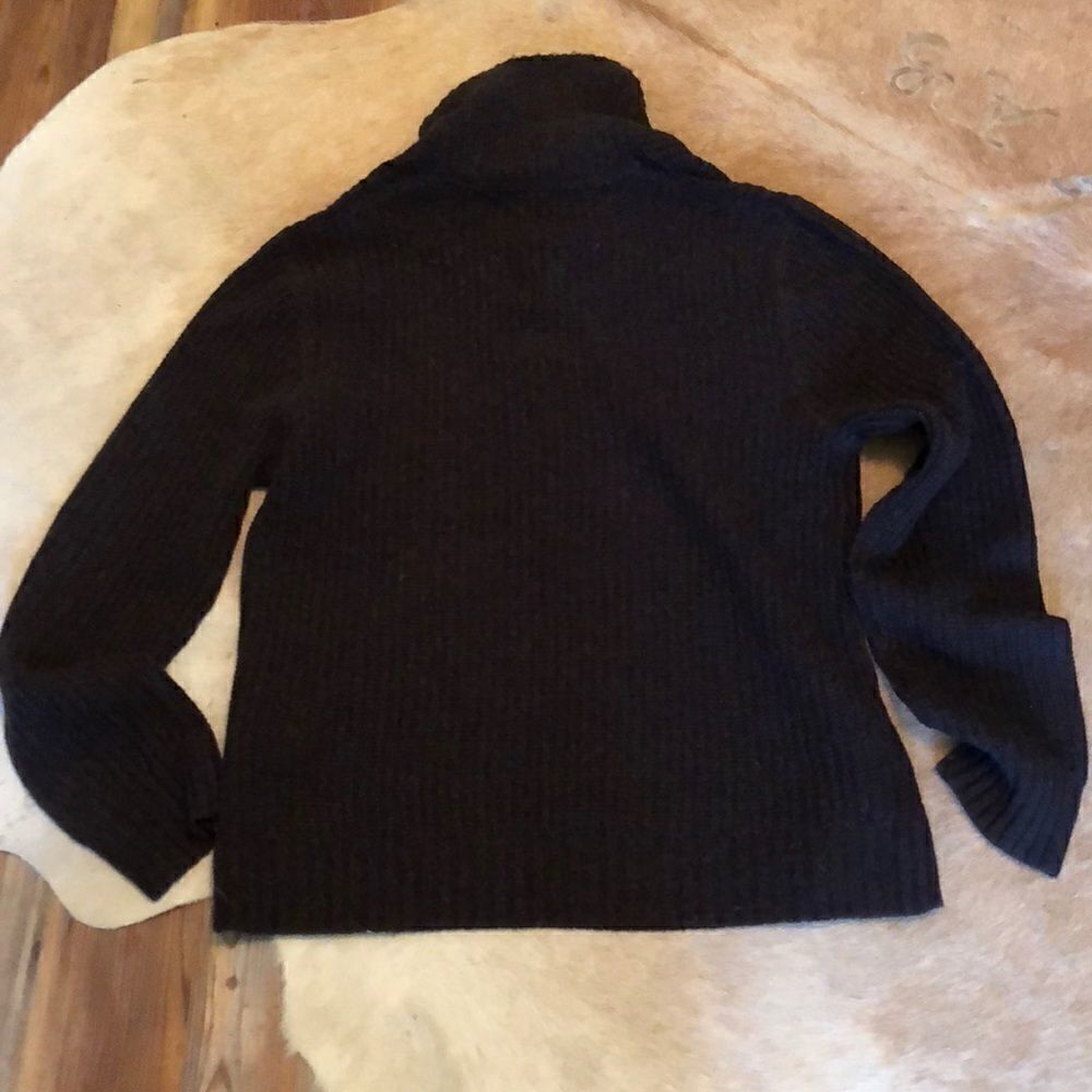 Lanai Cashmere/Wool Dark Brown Sweater - Picture 5 of 6